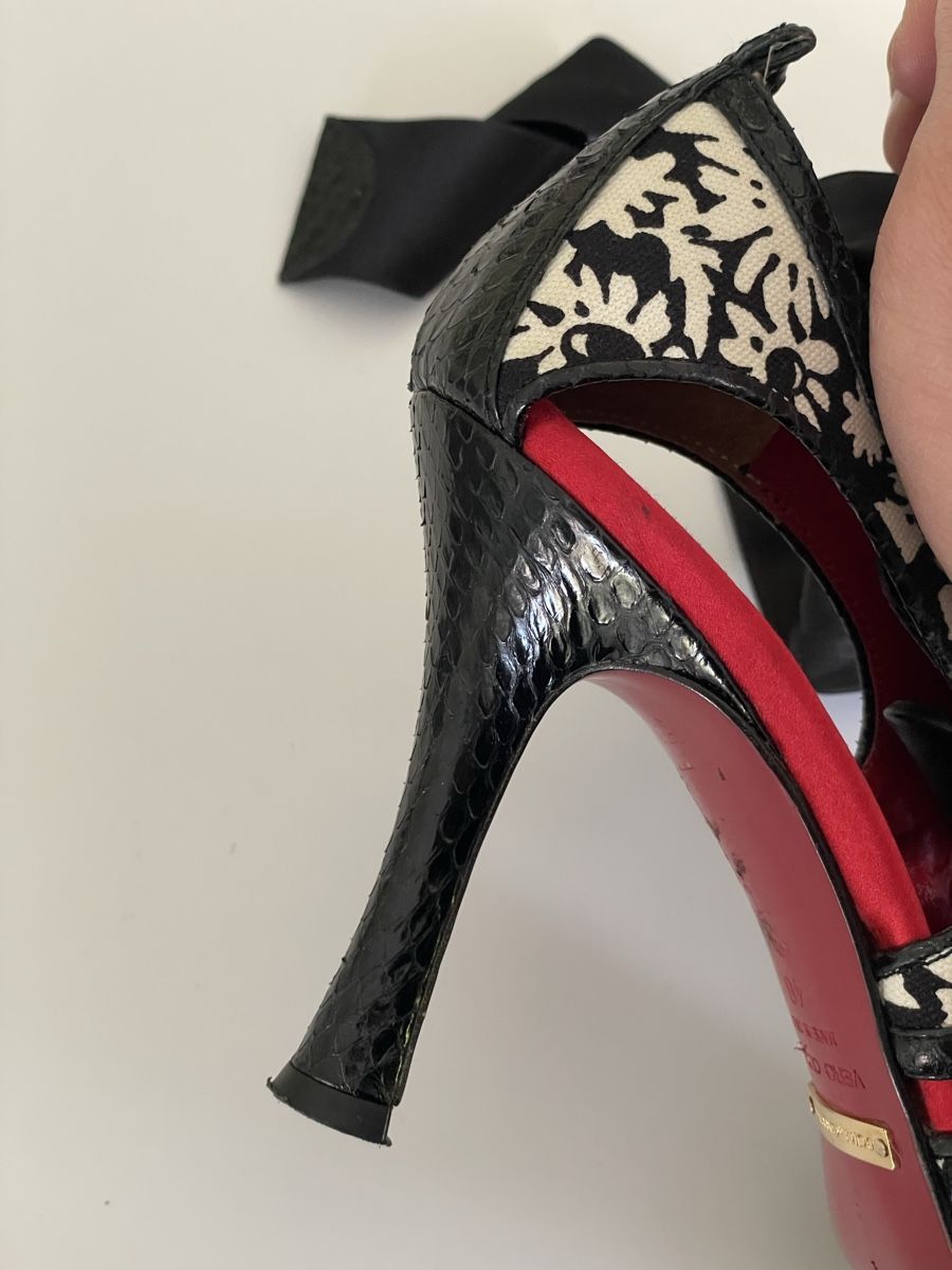 Dolce & Gabbana Scarpe da donna: Dolce&Gabbana cuir sandals en python (taille-40) – Nuovo (secondo la descrizione) da Genève venduto da iry_67wr 3