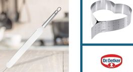 Dr. Oetker Set: Spatule + moule à gâteau en cœur ❤️ - Neuf!