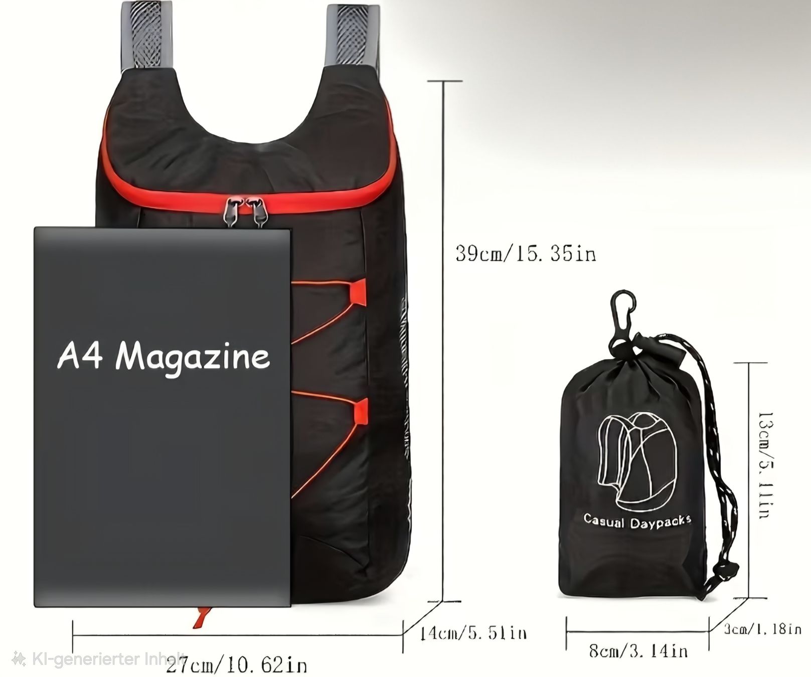 Zaini: Rucksack Freizeit Faltrucksack Wanderrucksack Reiserucksack – Nuovo e nell'imballaggio originale da Burgdorf venduto da Djidjo77 1