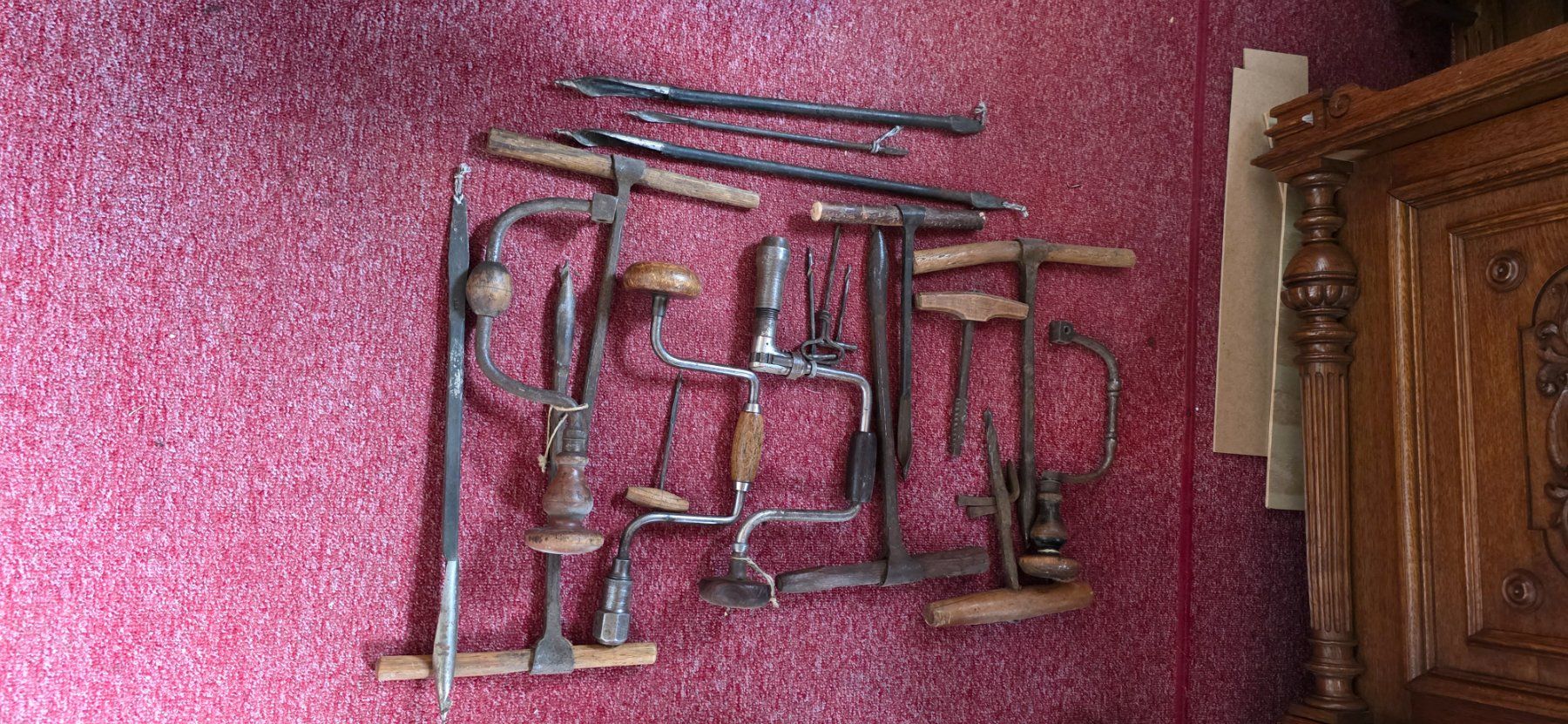 Alle Werkzeuge: Diverse antike Bohrwinden und Borer – Gebraucht aus Klosters von han_2kf7