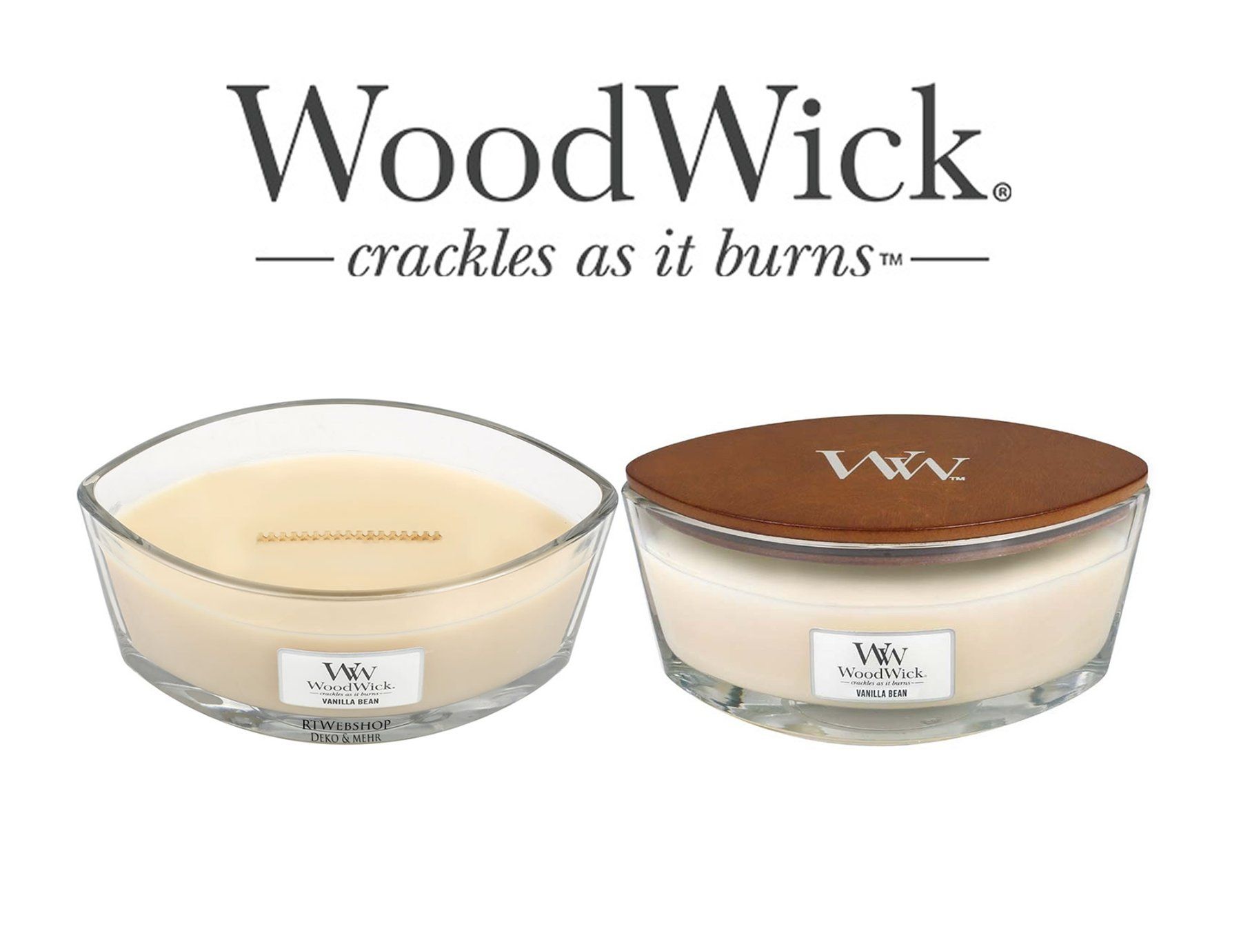 Yankee Candle Kerzen: WoodWick Vanilla Bean Ellipse – Neu (gemäss Beschreibung) aus Langwiesen von rtWebshop