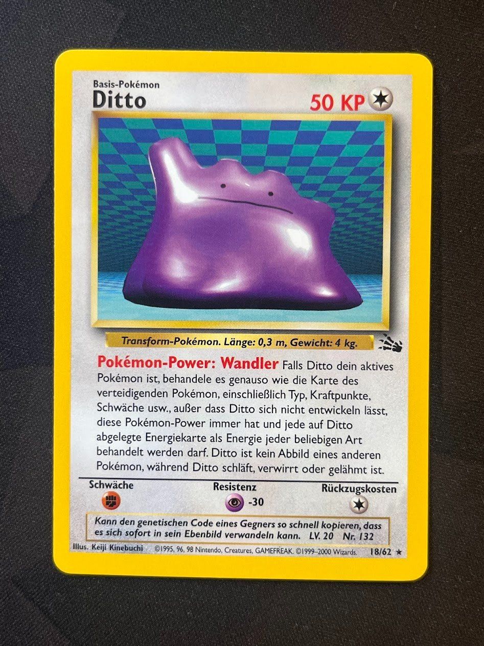 Pokémon Cartes à collectionner: Pokemon -  Fossil Ditto 18/62 – D'occasion à schaan par Schokoloco