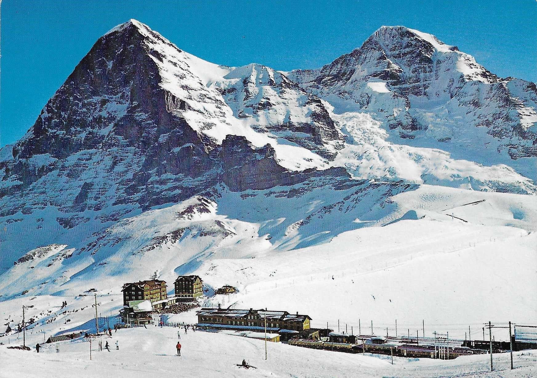 Ansichtskarten: Kleine Scheidegg Eiger-Nordwand und Mönch – Gebraucht aus Rothrist von Stranglehold
