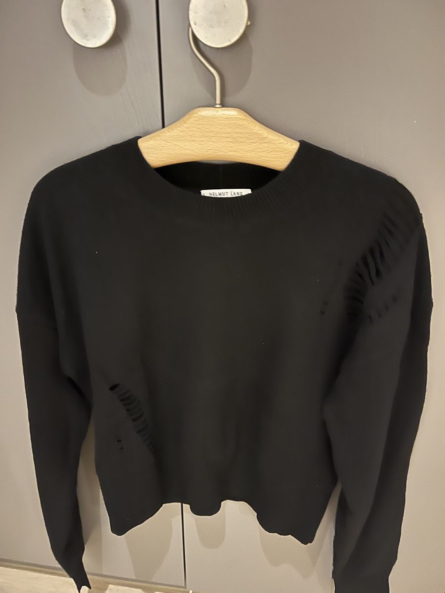 Helmut Lang Maglioni & Felpe: Helmut Lang Wollpullover, Gr. M, schwarz, Top Zustand! – Usato da Schönenberg ZH venduto da mobalux1