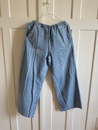 Wide Leg Jeans von Zara mit elastischem Bund