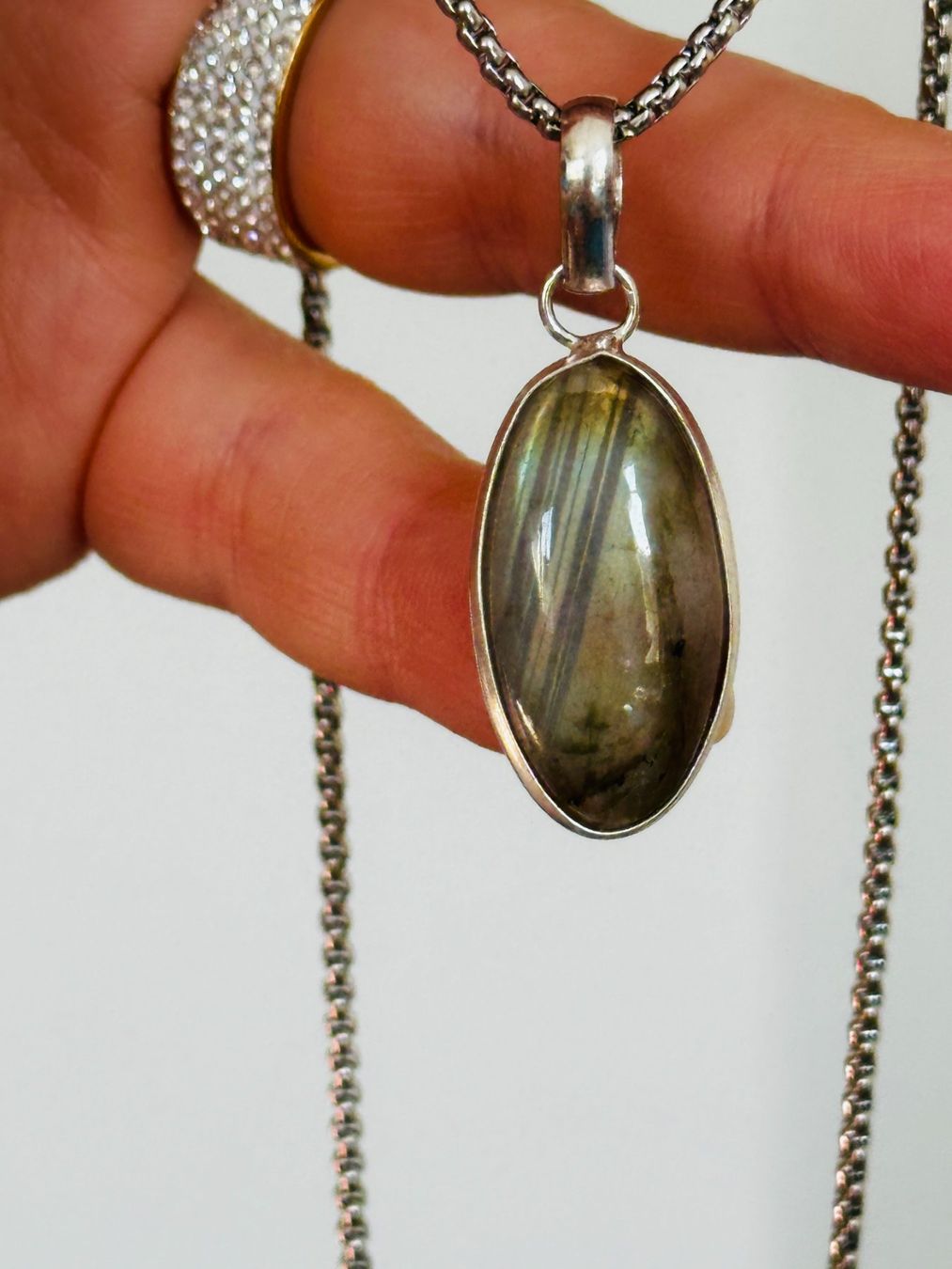 Catenine: Labradorite necklace – Nuovo e nell'imballaggio originale da Genève venduto da AGBERG 3