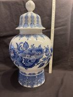 Grosse Lindner Bavaria Porzellan Deckelvase 