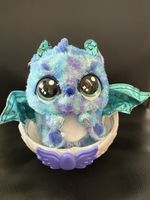 Hatchimal Drachen Plüschtier blau