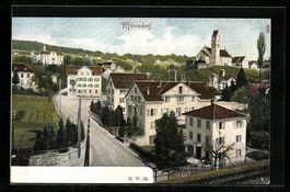 Männedorf, Strassenpartie im Ort mit Ki