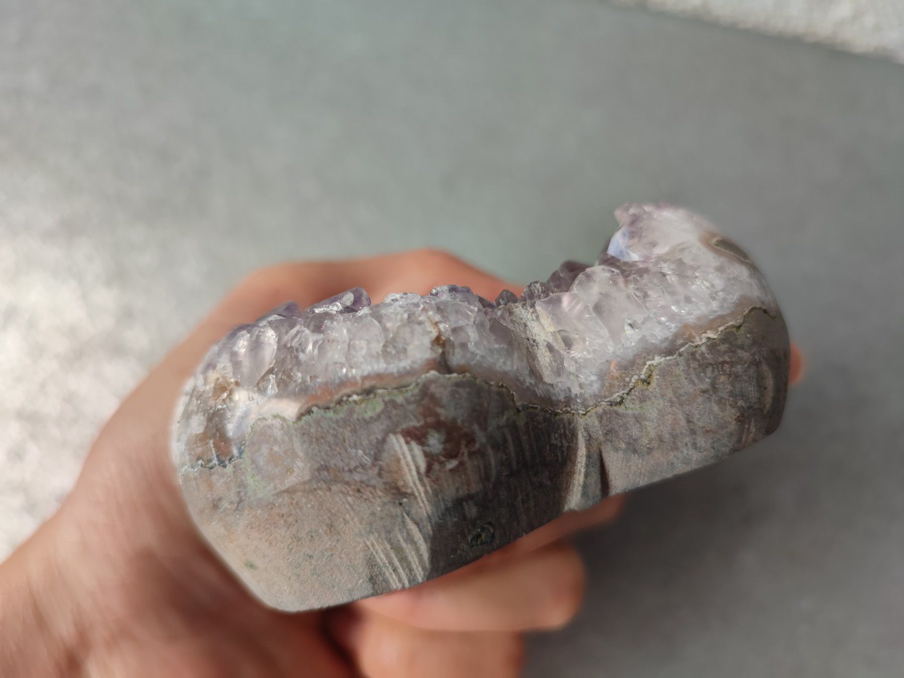 Pietre preziose: Amethyst Geode in heart form – Nuovo (secondo la descrizione) da Sursee venduto da Re.joy 3