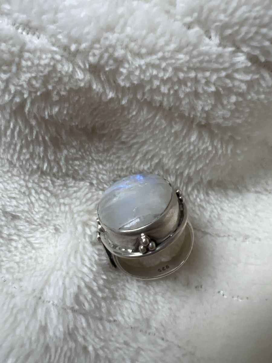 Ringe: Mondstein Ring, 925er Silber, Vintage Stil – Gebraucht aus Luterbach von vatab 6