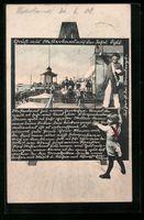 Schultafel-AK Westerland auf Sylt, Prome
