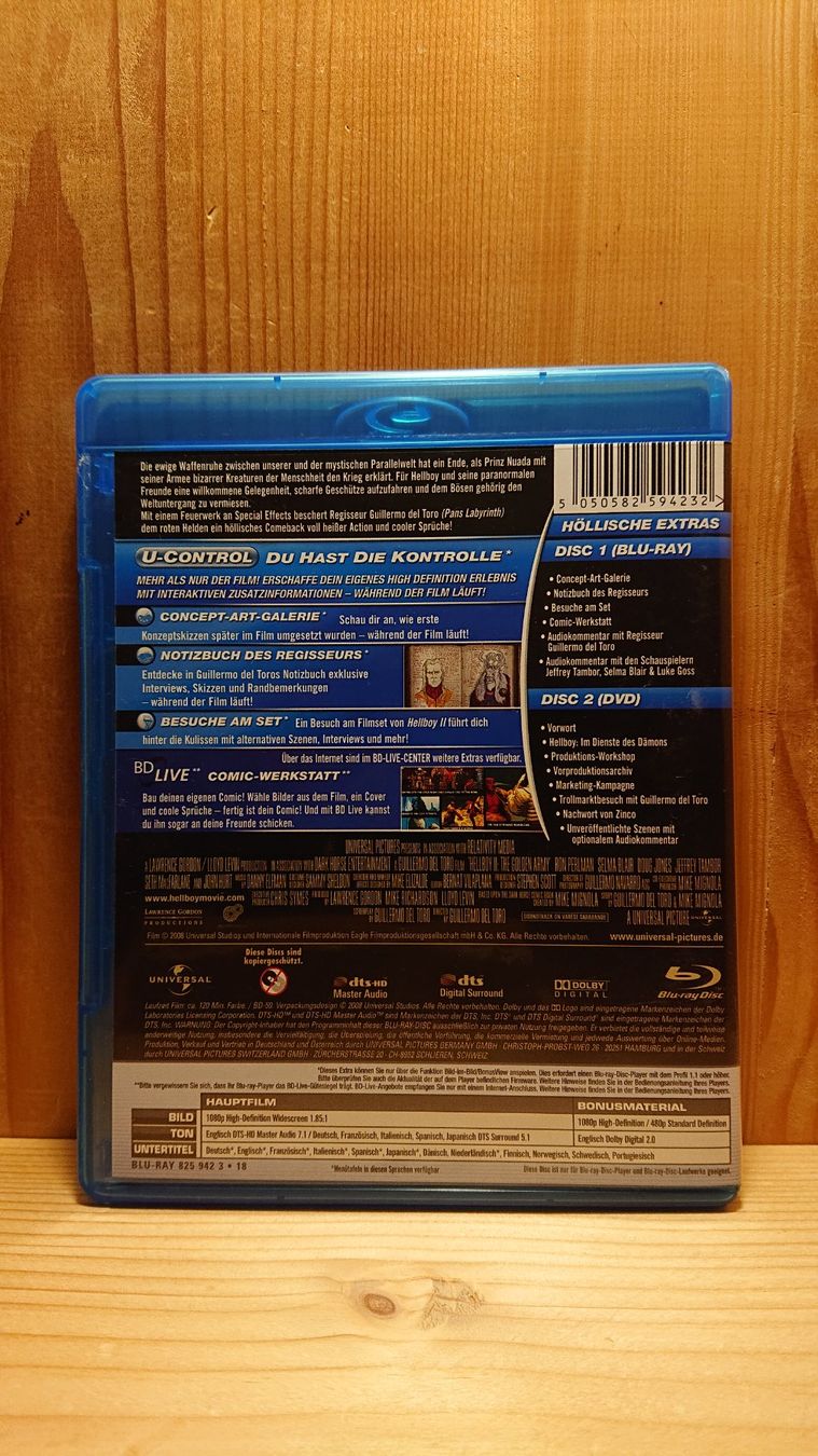 Tutti i DVDs: HELLBOY Die Goldene Armee Blu-Ray – Usato da Wilderswil venduto da Exebub 1