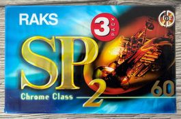 Raks SP2 60 Minuten Typ II Chome Kassetten OVP 9 Stück