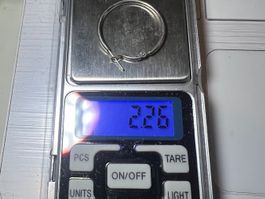Ohrring Metall verchrCreolen Durchmesser 2.5cm Gewicht 2.26g