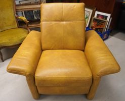 Grosser bequemer Van Blom Sessel Kunstleder - (HE279)