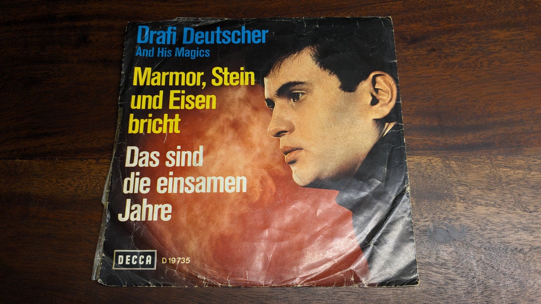 Dischi in vinile: Drafi Deutscher - Marmor, Stein und Eisen bricht, Single 7" – Usato da Menziken venduto da mame18