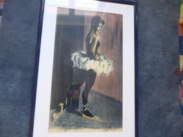 Litho,Ballett-Tänzerin,1959,orig.signiert !