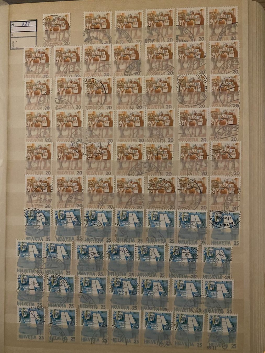 Tutti i francobolli: Briefmarken postbeförderung,  gestempelte – Usato da matten b. interlaken venduto da jfran17 1