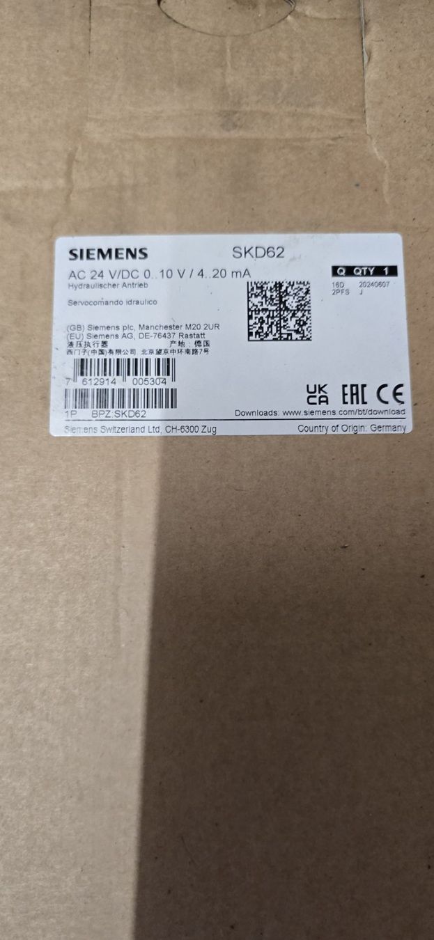 Siemens Composants électroniques: Siemens Stellantrieb SKD62 – Neuf avec emballage d'origine à Wimmis par Burton23 1