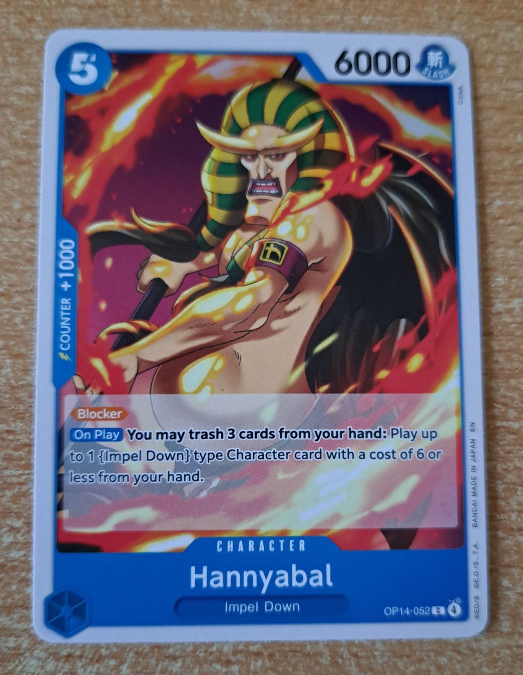 Bandai Sammelbilder & Trading cards: Carte One Piece - Hannyabal OP14-052 – Neu (gemäss Beschreibung) aus Cernier von Poussetofiol