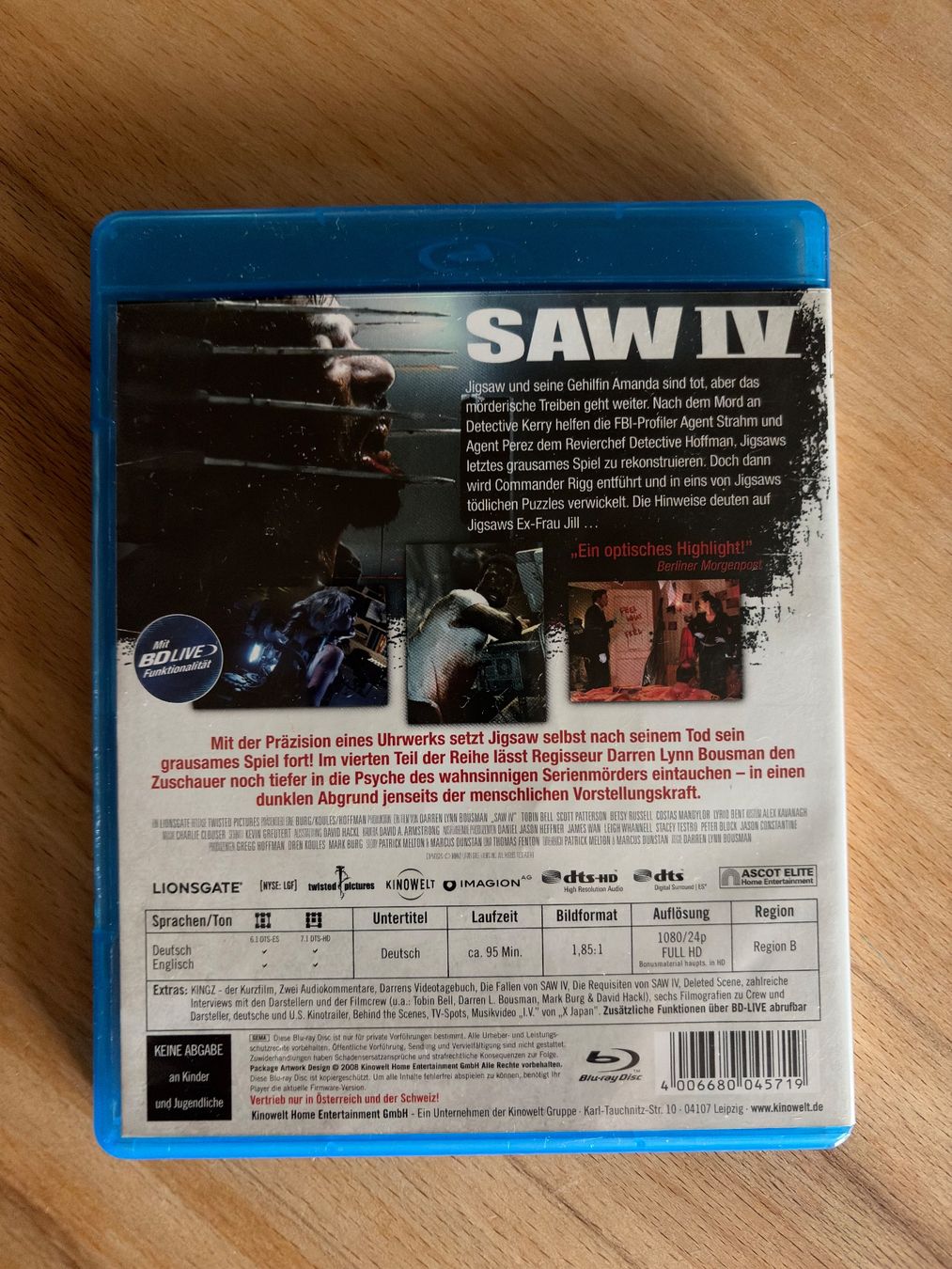 Tutti i DVDs: Saw 4 – Usato da Hombrechtikon venduto da Dokmasa 1