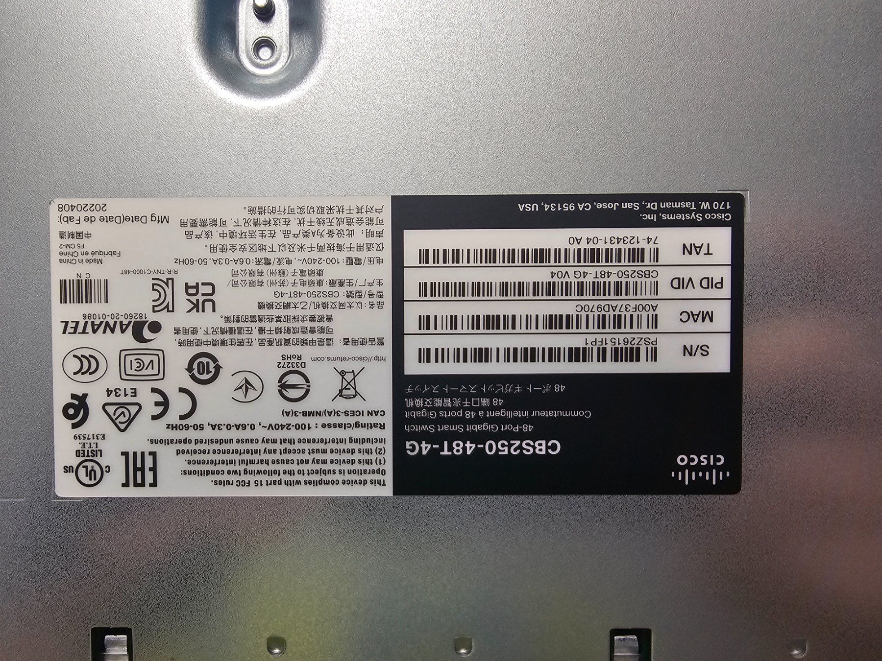 Cisco Hub & Switch: Switch Cisco CBS250-48T-4G – Nuovo e nell'imballaggio originale da obstalden venduto da Walensee1 1