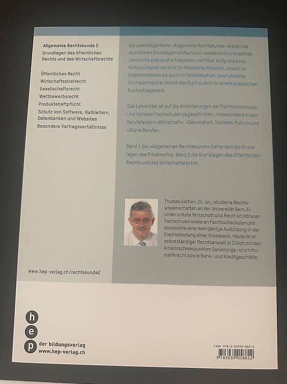 Bücher: Buch "Allgemeine Rechtskunde 2" – Gebraucht aus Arboldswil von mat_xyx5 1