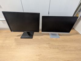 2 Monitore HP & Samsung ca. 24 Zoll – funktionieren tadellos