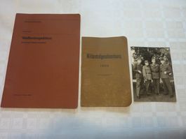 Militär Reglement Strafgerichtsord.1889 Waffeninspektion1980