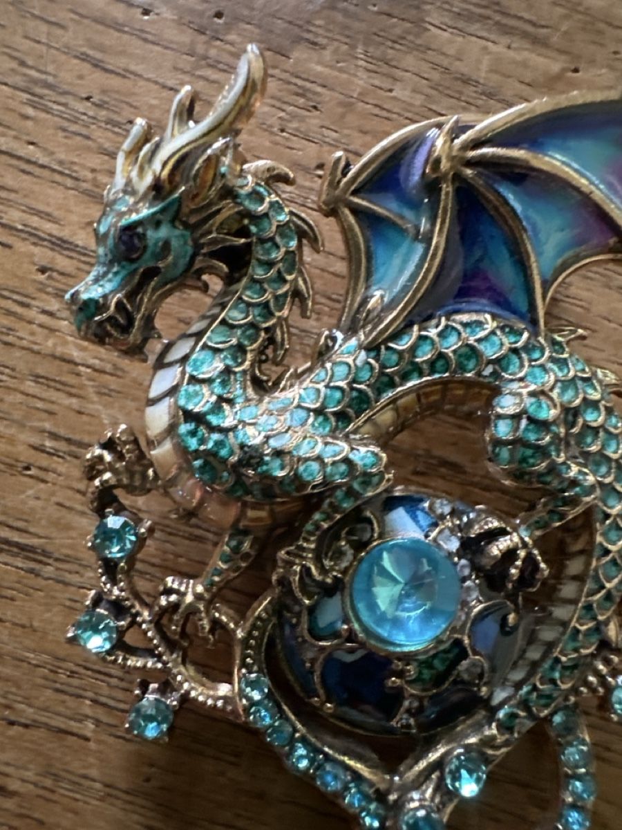 Broches & Aiguilles: Brosche Drachen blau – Neuf (Voir description) à Trüllikon par angela4444 1