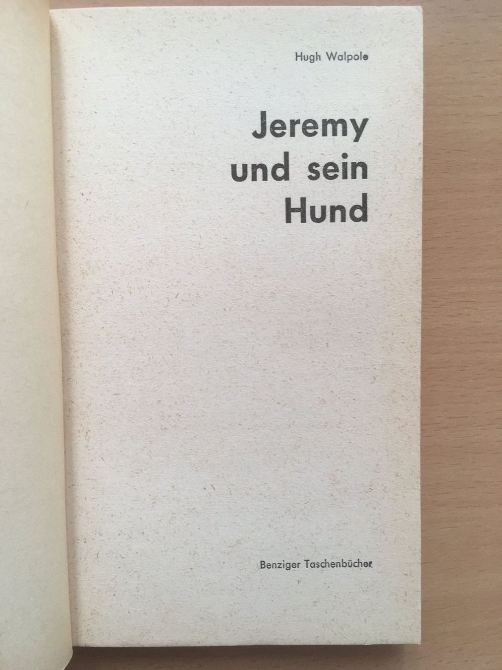 Bücher: Jeremy und sein Hund; Hugh Walpole – Gebraucht aus Grenchen von Kogi7 1
