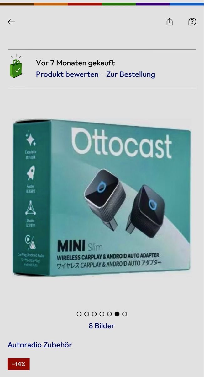 Sistemi audio & multimediali: Ottocast Wireless CarPlay Android Adapter CP88-T2 Mini – Nuovo (secondo la descrizione) da Bonstetten venduto da Ez_pat