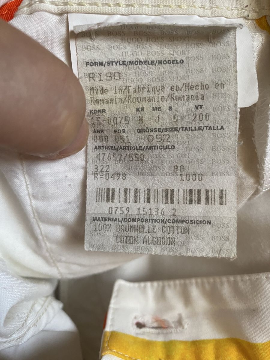 Hugo Boss Pantaloni: Bermuda coton rayés Hugo Boss 52 – Usato da Geneve venduto da Monthoux13 5