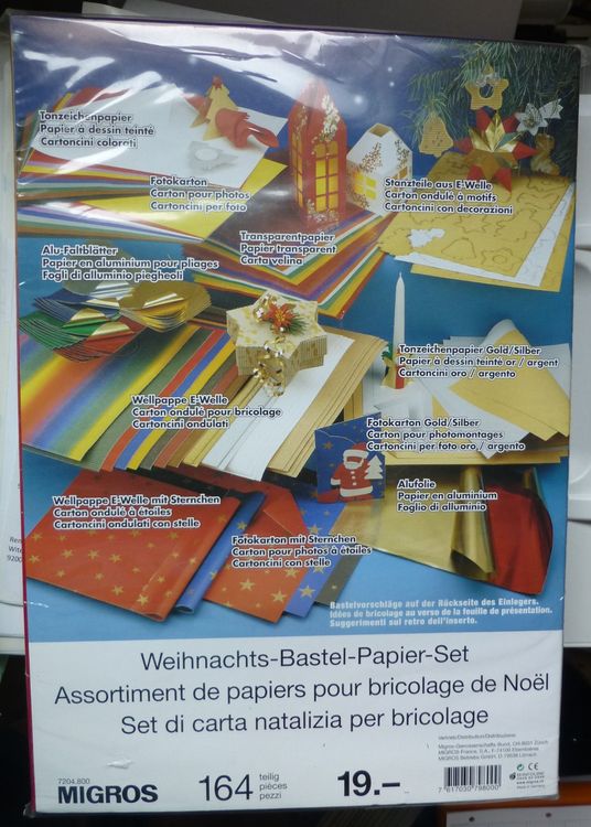 WeihnachtsBastelPapierSet Kaufen auf Ricardo