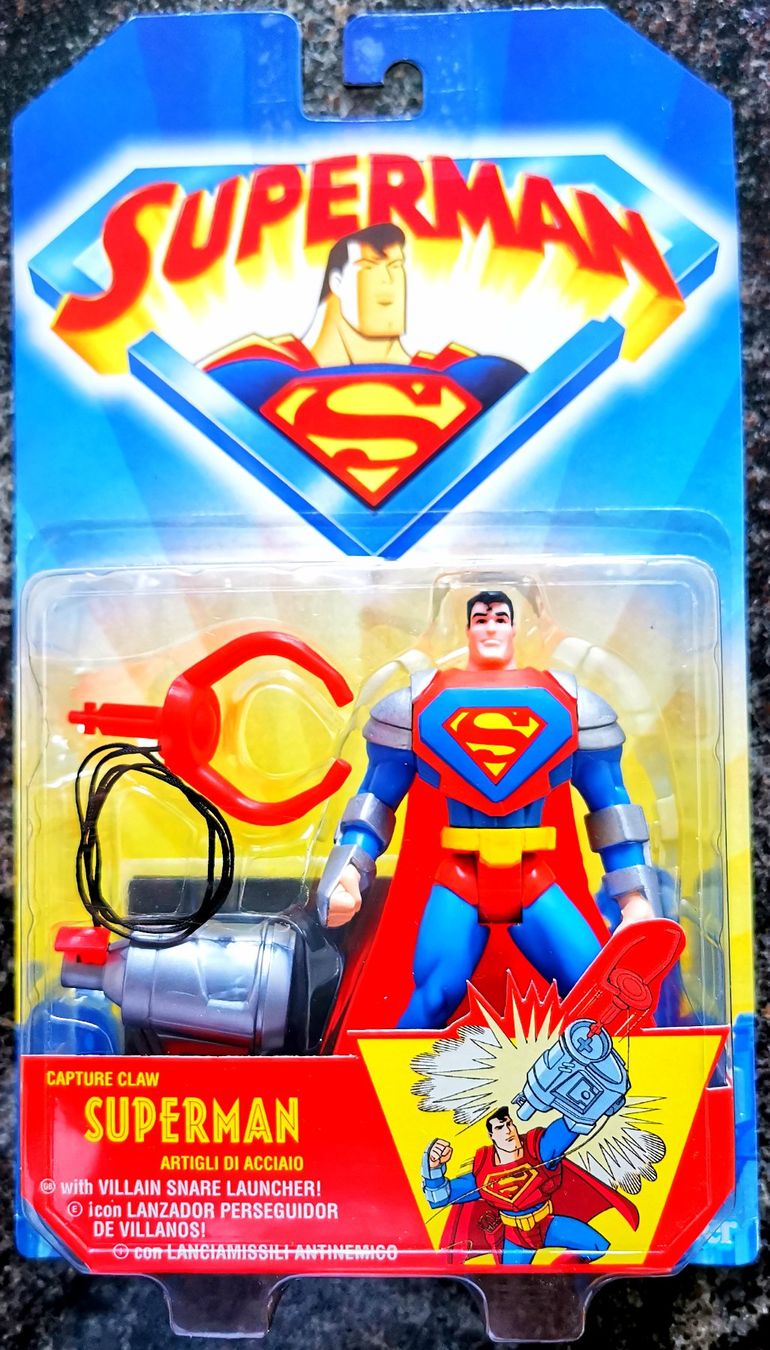 Hasbro Statuette: Superman Capture Claw 1996 Vintage Action Figur DC Comics – Nuovo e nell'imballaggio originale da Rorschach venduto da Actionvintage789