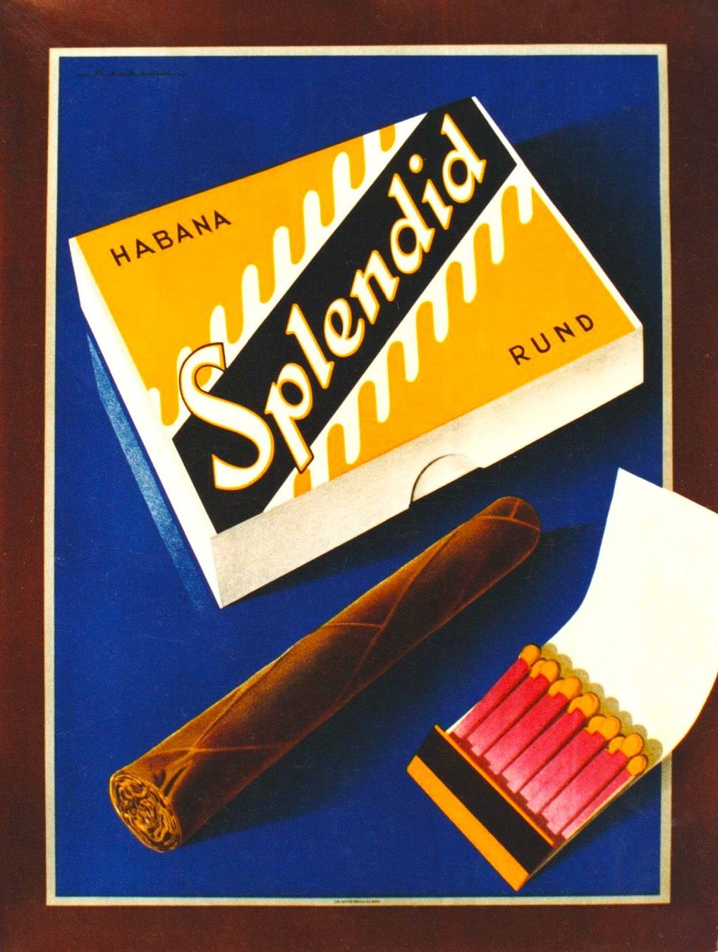 Foto & Immagini: SPLENDID HABANA ZIGARREN 1948 Original Plakat – Usato da Blonay venduto da postercollection