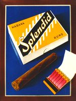 SPLENDID HABANA ZIGARREN 1948 Original Plakat