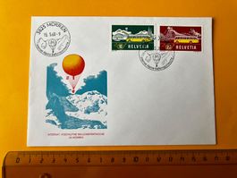 Sonderbrief 1968 internat. Alpine Ballonsportwoche in Mürren