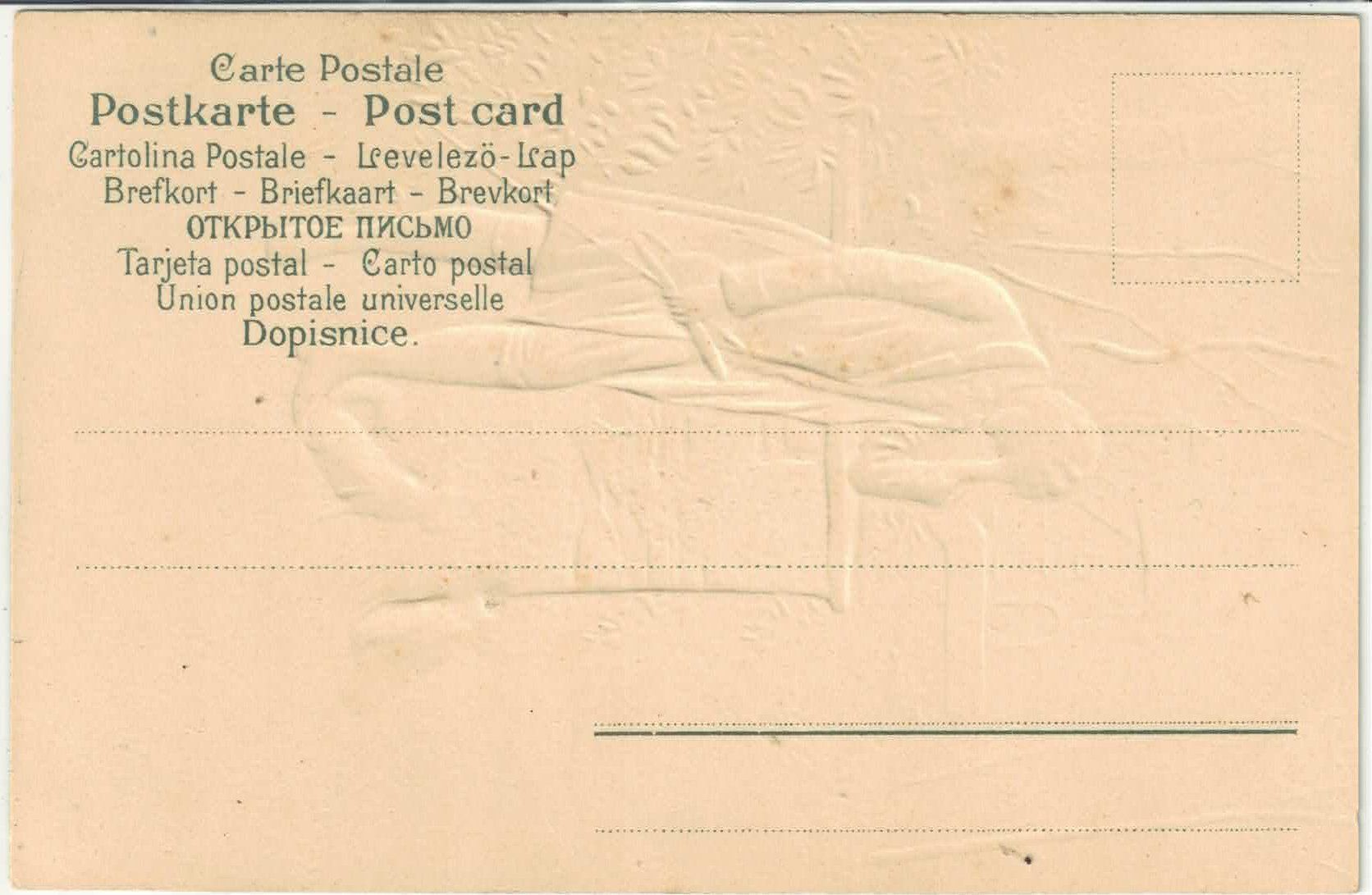 Cartoline postali: Rob Kämmerer - Liebeskummer - Präge-Litho – Usato da Ettingen venduto da Kartenplanet 1
