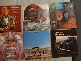 6 Vinyl Schallplatten Rock Klassik gemischter Zustand