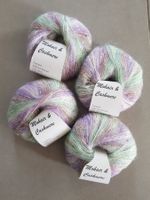 4 x 25 Gramm Mohair Cashmere Wolle Nylon