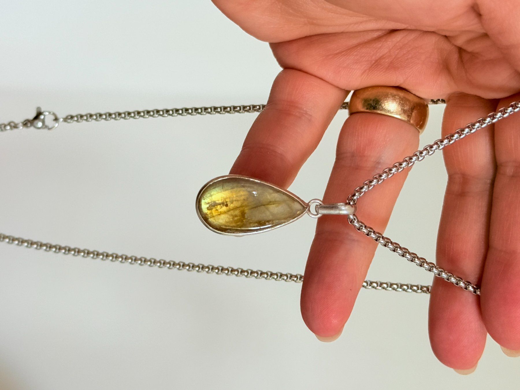Ketten: Collier avec Labradorite – Neu und originalverpackt aus Genève von AWWA 8
