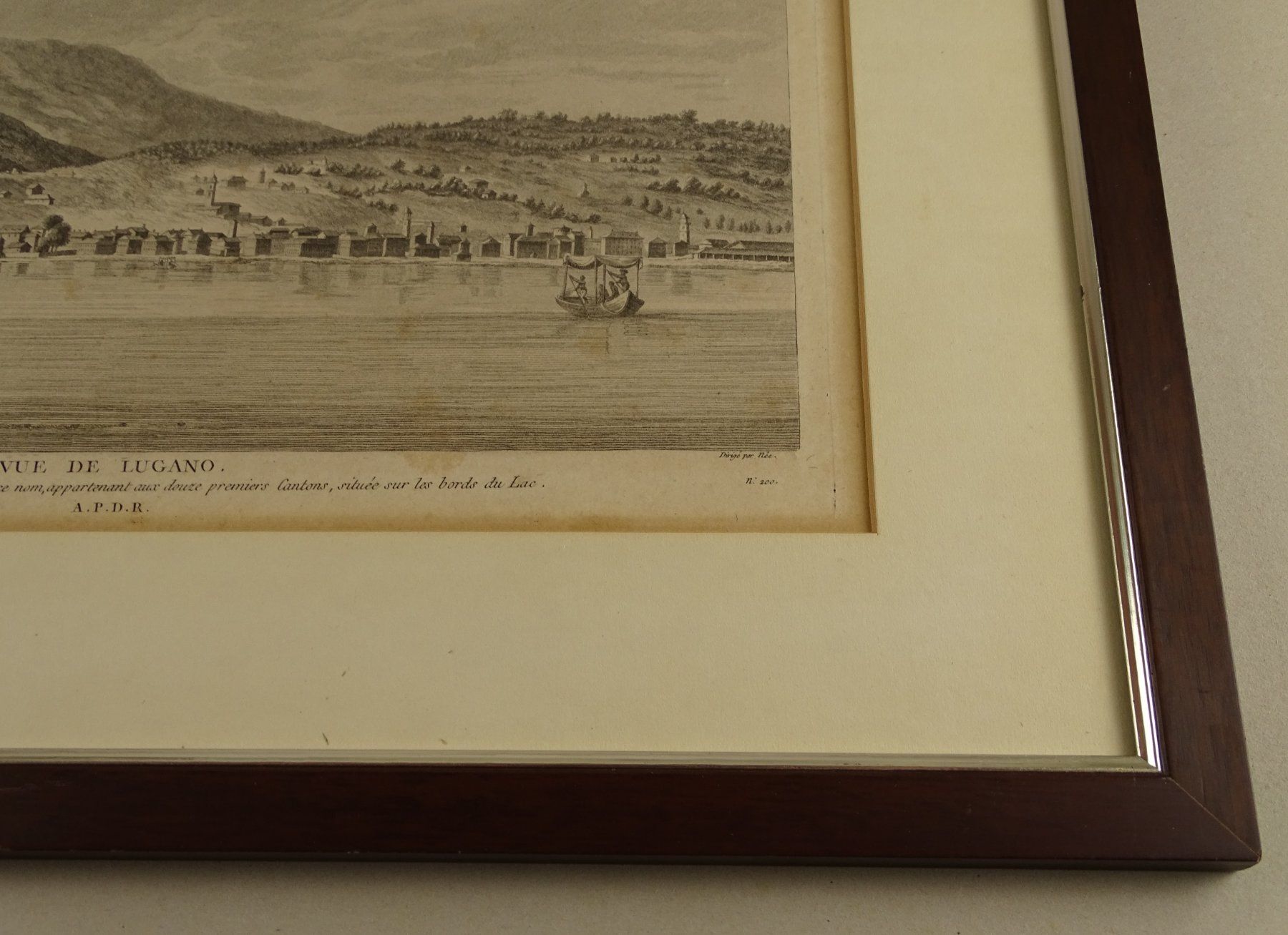 Stiche: LUGANO, KUPFERSTICH UM 1780 – Gebraucht aus Grüningen von Kartensammler 7