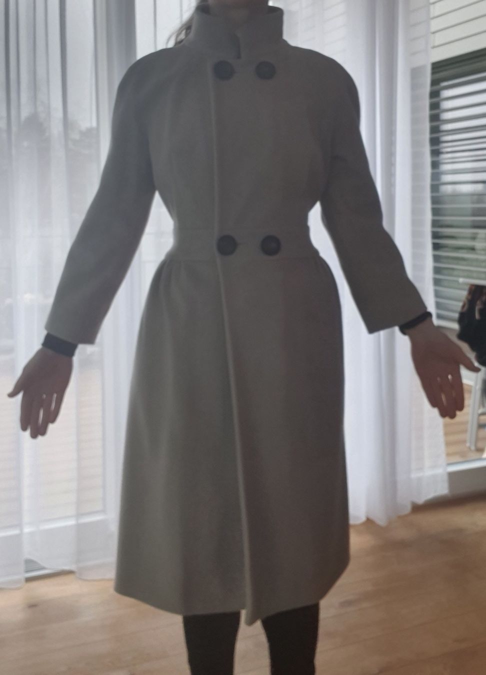 Cappotti: Eleganter Mantel, Grösse S-M, Beige – Usato da Wettswil venduto da myklt 3