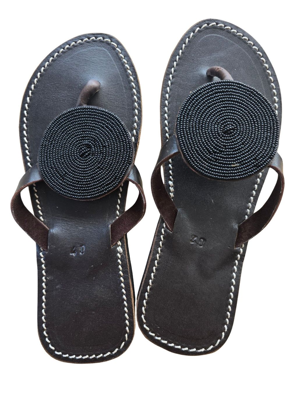 Scarpe da donna: Handgemachte Leder-Sandalen - schwarz 40 🔥 50% SALE – Nuovo e nell'imballaggio originale da Brione s. Minusio venduto da Littleninja