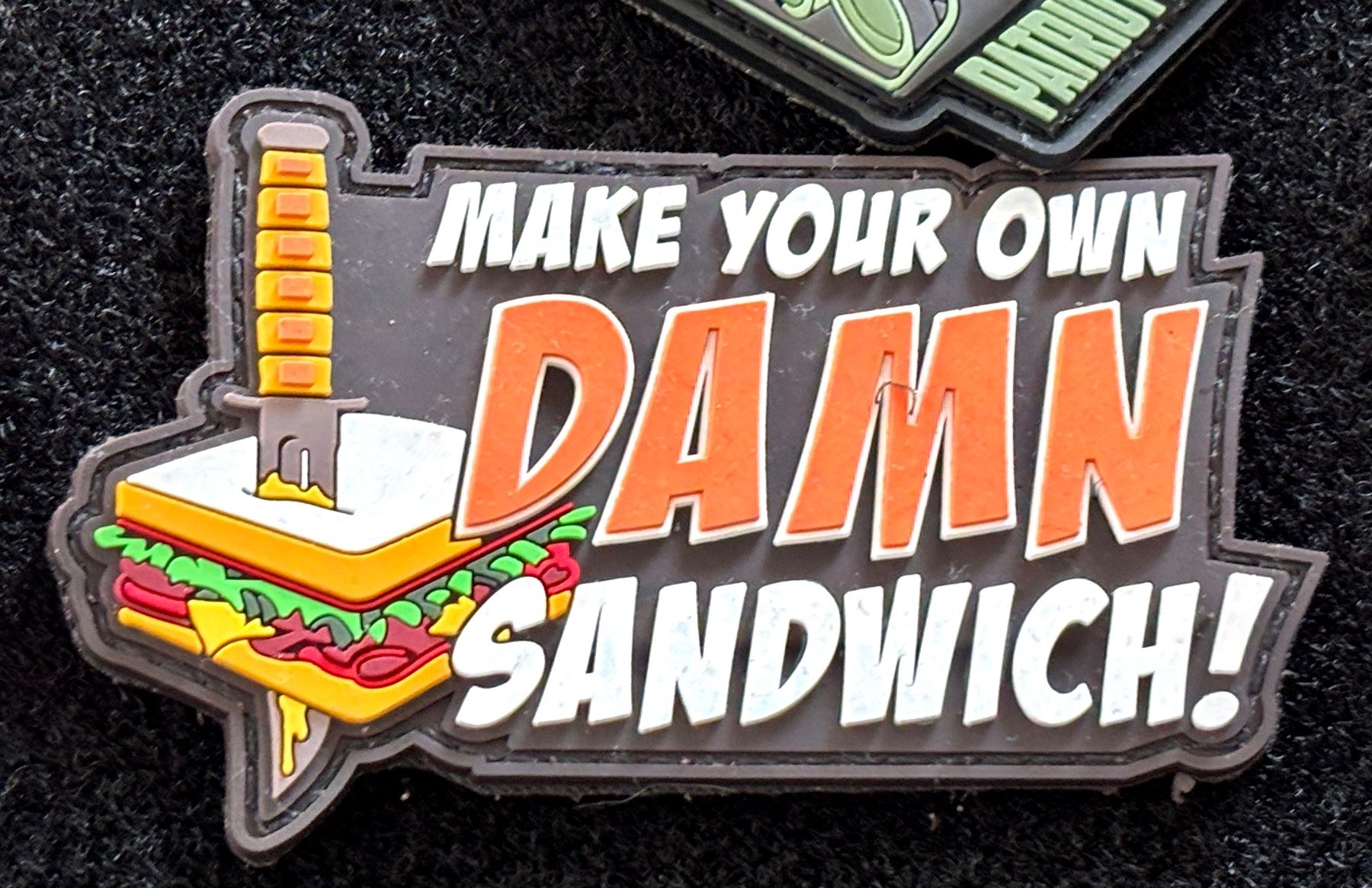 Placchette & Badge: Klett-Patch Sandwich, 10 x 6 cm – Nuovo (secondo la descrizione) da Frauenkappelen venduto da Doc_Snyder