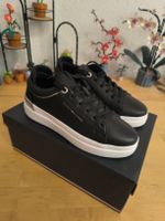 Tommy Hilfiger LUX METALLIC Sneaker Schwarz Gr. 39 Neu