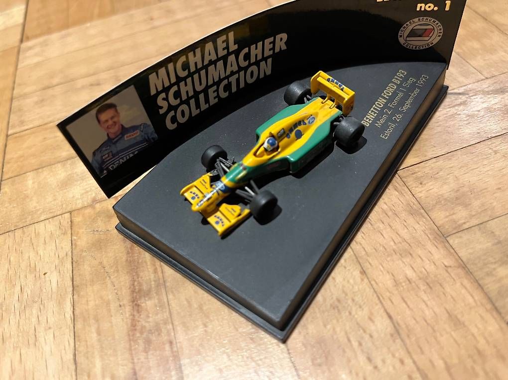 Benetton Modellautos: Michael Schumacher Collection 1:87 Benetton First Win – Gebraucht aus Basel von Ruemli17 1