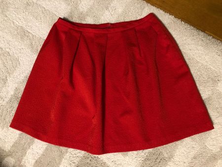 Benetton red skirt